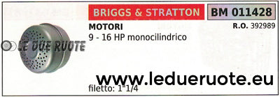 392989 MARMITTA SILENZIATORE SCARICO BRIGGS & STRATTON MOTORE 9 16 HP MONOCILIND