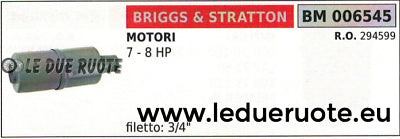 294599 MARMITTA SCARICO SILENZIATORE BRIGGS & STRATTON MOTORE 7 8 HP CV