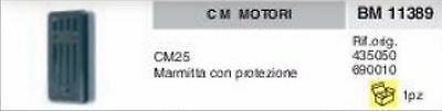435050 MARMITTA con protezione MOTORI CM25 CM 25 motore scarico completo 690010