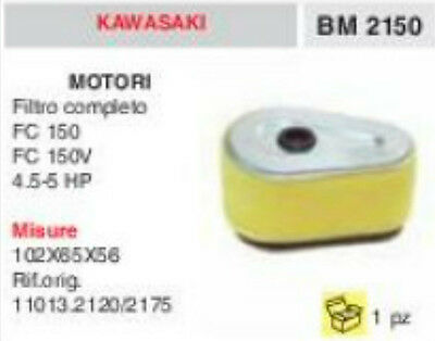 11013.2120 FILTRO ARIA COMPLETO MOTORE KAWASAKI FC150 FC150C FC 150 102x65x56