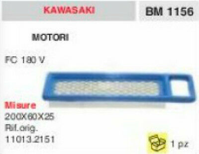 110132151 FILTRO ARIA ELEMENTO FILTRAN MOTORE KAWASAKI FC180V FC 180 V 200x60x25