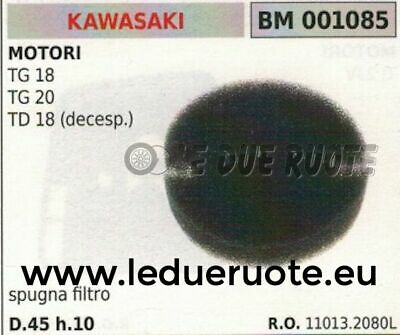 110132080L SPUGNA FILTRO ARIA DECESPUGLIATORE KAWASAKI TD18 TG18 TG20 45x10