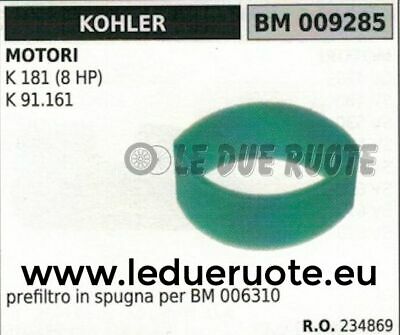 234869 SPUGNA PER FILTRO ARIA MOTORE KOHLER K 181 8HP K 91.161