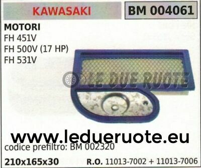 110137002 110137006 FILTRO ARIA MOTOR KAWASAKI FH 451V 500V 17HP 531V 210x615x30