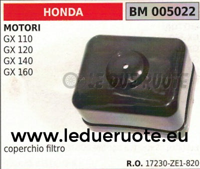 17230ZE1820 COPERCHIO FILTRO ARIA MOTORE HONDA GX 110 120 140 160