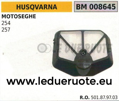 501879702 FILTRO ARIA COMPLETO MOTOSEGA HUSQVARNA 254 257