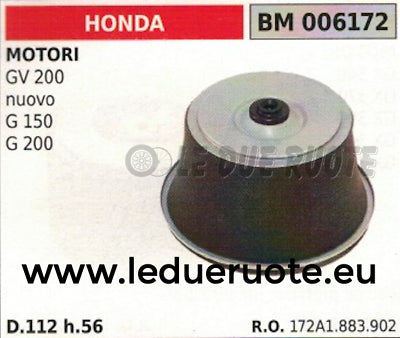172A1883902 FILTRO ARIA COMPLETO MOTORE HONDA GV 200 G 150 200 112x56
