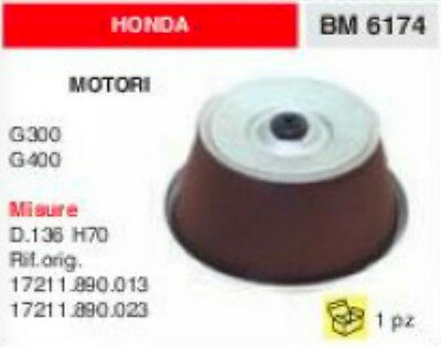 17211.890.013 FILTRO ARIA MOTORE HONDA G300 G400 G 300 400 Ø 136 H 70