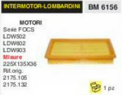 2175.105 FILTRO ARIA MOTORE LOMBARDINI FOCS 502 602 903 225x135x36