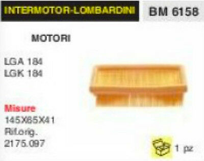 2175.097 FILTRO ARIA MOTORE LOMBARDINI LGA184 LGK184 184 145x65x41