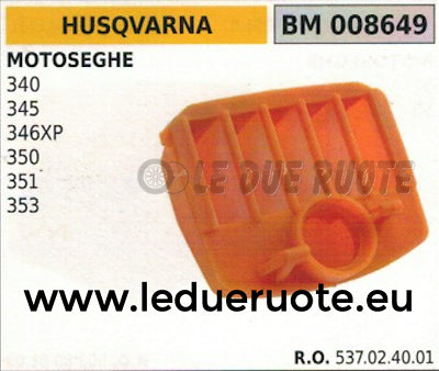 537024001 FILTRO ARIA MOTOSEGA HUSQVARNA 340 345 346XP 350 351 353