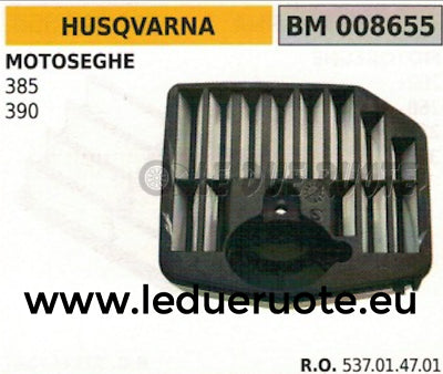 537014701 FILTRO ARIA COMPLETO MOTOSEGA HUSQVARNA 385 390