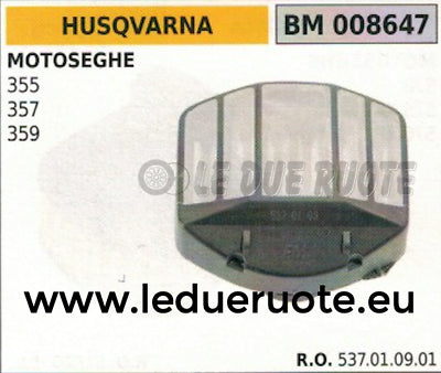 537010901 FILTRO ARIA completo MOTOSEGA HUSQVARNA 355 357 359