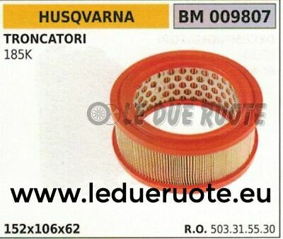 503315530 FILTRO ARIA TRONCATORE TRONCATRICE HUSQVARNA 185K 185 K 152x106x62