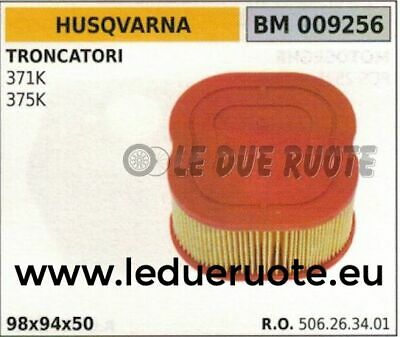 506263401 FILTRO ARIA MOTO TRONCATORE TRONCATRICE HUSQVARNA 371 375 K 98x94x50