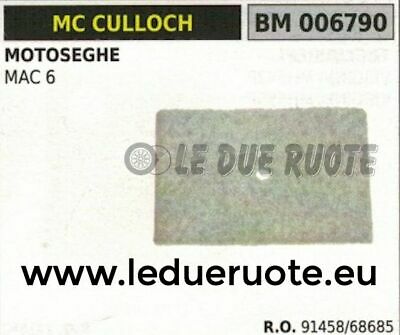 91458 68685 FILTRO ARIA elemento filtrante MOTOSEGA McCULLOCH MAC 6