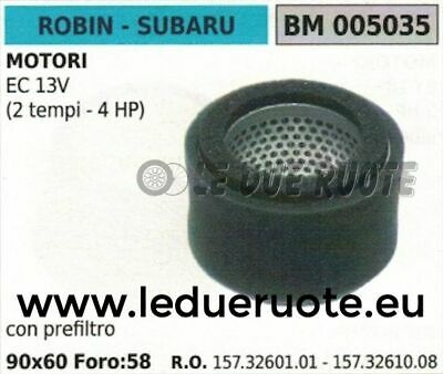 1573260101 FILTRO ARIA COMPLETO MOTORE ROBIN SUBAR EC 13V 4HP 2T 90x60