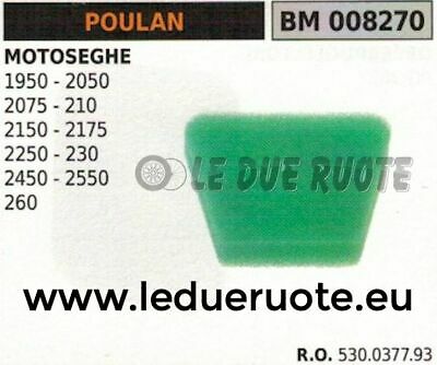530037793 SPUGNA FILTRO ARIA MOTOSEGA POULAN 1950 2050 2075 210 2150 2175 2250