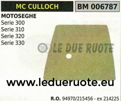 215456 214225 94970 FILTRO ARIA MOTOSEGA McCULLOCH SERIE 300 310 320 330
