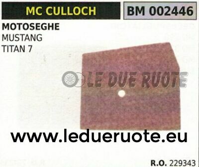 229343 FILTRO ARIA MOTOSEGA McCULLOCH MUSTANG TITAN 7