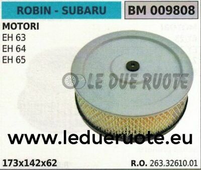 2633261001 FILTRO ARIA COMPLETO MOTORE ROBIN SUBARU EH63 EH64 EH65 173x142x62