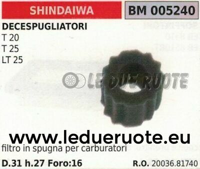 2003681740 SPUGNA FILTRO ARIA DECESPUGLIATORE SHINDAIWA T20 T25 LT25 31x27x16
