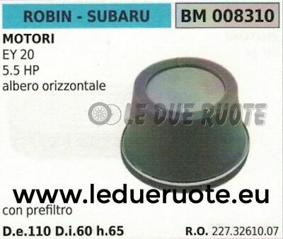 2273261007 FILTRO ARIA COMPLETO MOTORE SABURU ROBIN EY 20 110x60x65