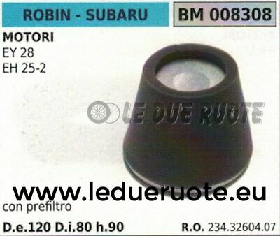 2343260407 FILTRO ARIA COMPLETO MOTORE ROBIN SUBAR EY 28 EH 25-2 120x80x90