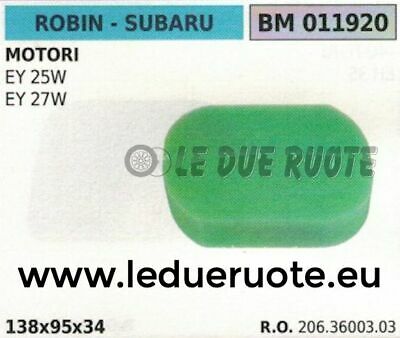 2063600303 SPUGNA FILTRO ARIA MOTORE ROBIN subar EY 25W EY 27W 138x95x34