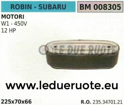 2353470121 FILTRO ARIA COMPLETO MOTORE SUBAR ROBIN W1 450V 12HP 225x70x66