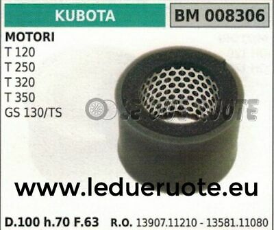 1358111080 1390711210 FILTRO ARIA MOTORE KUBOTA T 120 250 320 350 GS 130TS 100