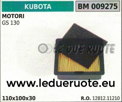 1218111210 FILTRO ARIA MOTORE KUBOTA GS 130 110x100x30