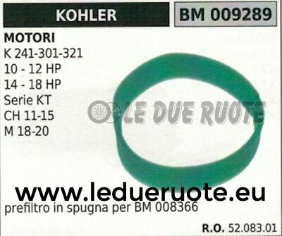 5208301 SPUGNA X FILTRO ARIA MOTORE KOHLER KT K 241 301 321 CH 11 15 M 18 20