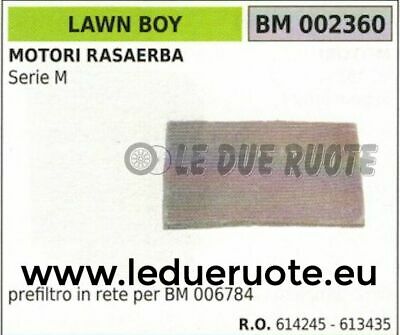 614245 RETE PER FILTRO ARIA RASAERBA TOSAERBA MOTORE LAWN BOY SERIE M 163x98x22