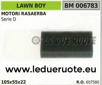 607580 SPUGNA FILTRO ARIA RASAERBA TOSAERBA MOTORE LAWN BOY SERIE D 105x55x22