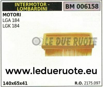 2175097 FILTRO ARIA INTERMOTOR LOMBARDINI LGA LGK 184 145x65x41