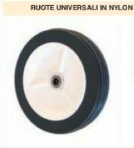 RUOTA UNIVERSALE IN NYLON TOSAERBA rasaerba CON CUSCINETTO PROFESSIONAL FORO 12