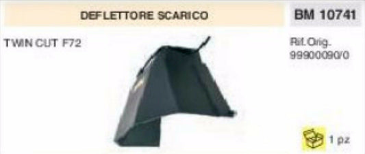 DEFLETTORE SCARICO TRATTORINO RASAERBA TWIN CUT F72 PROFESSIONALE