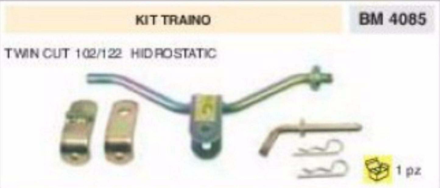 KIT TRAINO TRATTORINO RASAERBA TWIN CUT 102 122 HIDROSTATIC PROFESSIONALE
