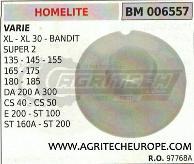 PULEGGIA AVVIAMENTO HOMELITE XL XL30 BANDIT SUPER 2 135 145 155 165 175 180 185