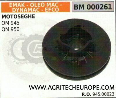 94500023 PULEGGIA AVVIAMENTO MOTOSEGA EMAK EFCO DYNAMAC OLEOMAC OM 945 950