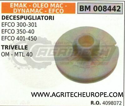 4098072 PULEGGIA AVVIAMENTO MOTOTRIVELLA OLEOMAC OM MTL40 MTL 40 EFCO