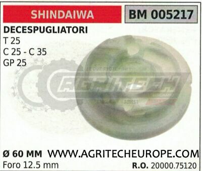2000075120 PULEGGIA AVVIAMENTO DECESPUGLIATORE SHINDAIWA T25 C25 C35 GP25 Ø60
