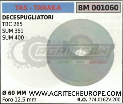 7740162V2 PULEGGIA AVVIAMENTO DECESPUGLIATORE TAS TANAKA TBC 285 SUM 351 400 Ø60