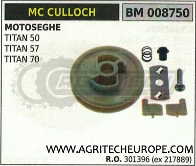 301396 217889 PULEGGIA AVVIAMENTO MOTOSEGA McCULLOCH TITAN 50 57 70