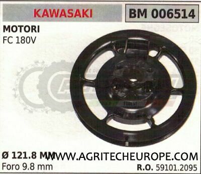 591012079 PULEGGIA AVVIAMENTO messa in moto MOTORE KAWASAKI FC180V Ø121.8