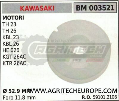 591012106 PULEGGIA AVVIAMENTO MOTORE KAWASAKI TH23 TH26 KBL23 KBL26 HE026 Ø52.9