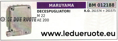 261574 + 261575 MARMITTA SCARICO SILENZIATORE DECESPUGLIATORE MARUYAMA M22 AE200