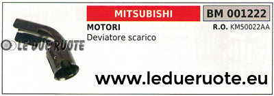 KM50022AA DEVIATORE DEFLETTORE MARMITTA SCARICO SILENZIATORE MOTORE MITSUBISHI