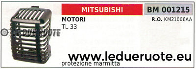 KM21006AA PROTEZIONE RIPARO MARMITTA SCARICO MOTORE MITSUBISHI TL33 TL 33